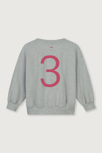 Birthday Sweater | Grey Melange - Cherry