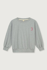 Birthday Sweater | Grey Melange - Cherry