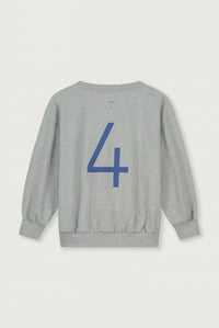 Birthday Sweater | Grey Melange - Blue Moon