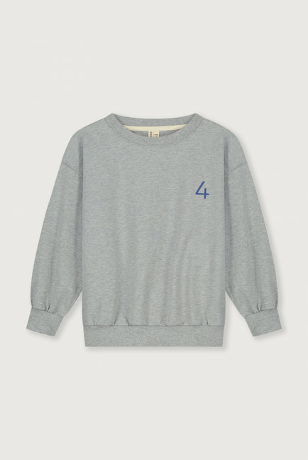 Birthday Sweater | Grey Melange - Blue Moon