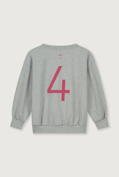Birthday Sweater | Gray Melange - Cherry