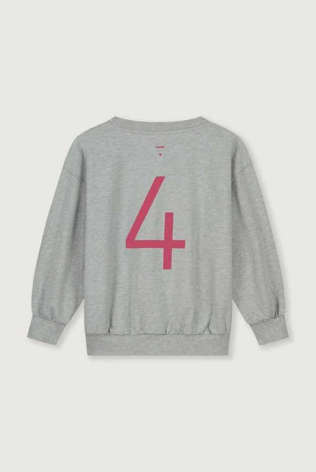 Birthday Sweater | Gray Melange - Cherry