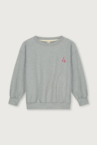 Birthday Sweater | Grey Melange - Cherry