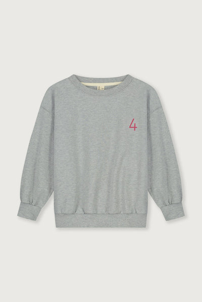 Birthday Sweater | Gray Melange - Cherry