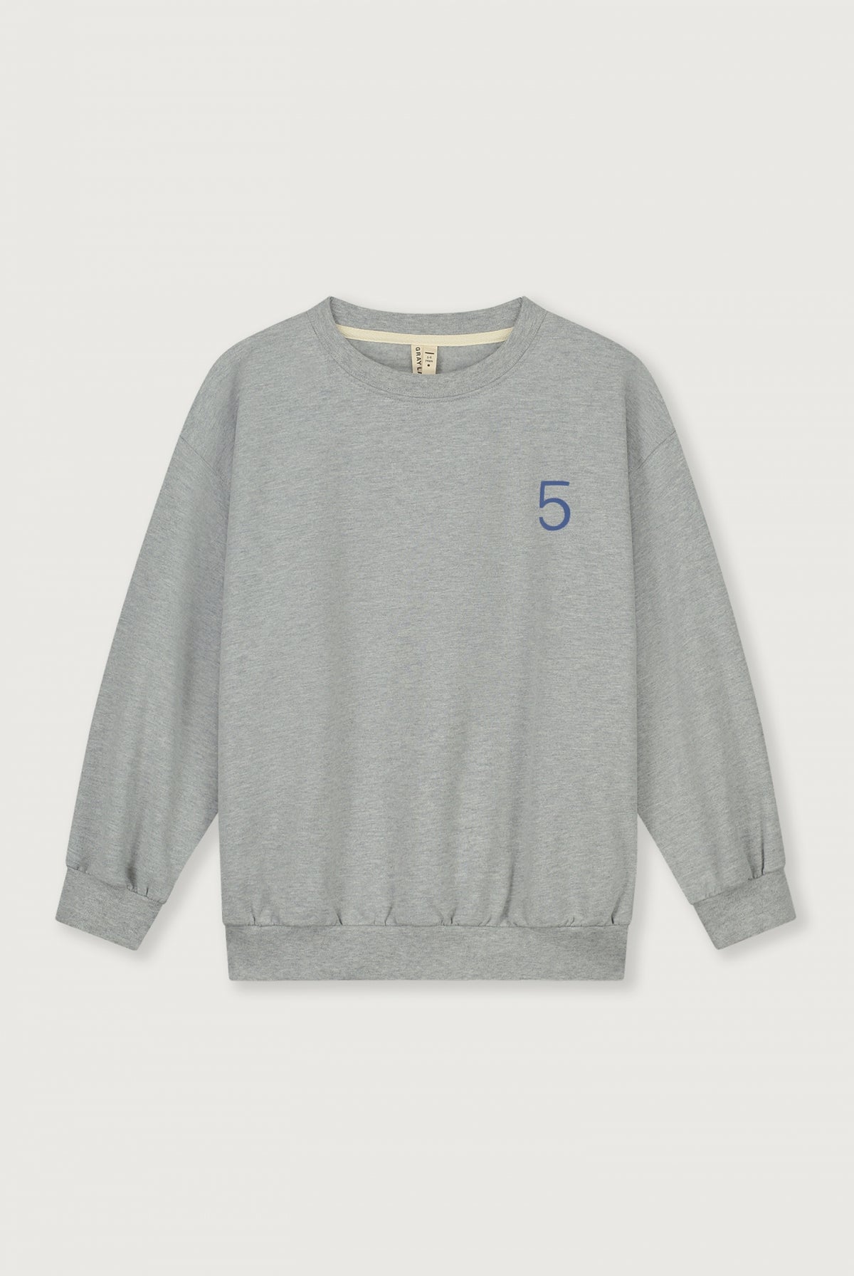 Birthday Sweater | Grey Melange - Blue Moon