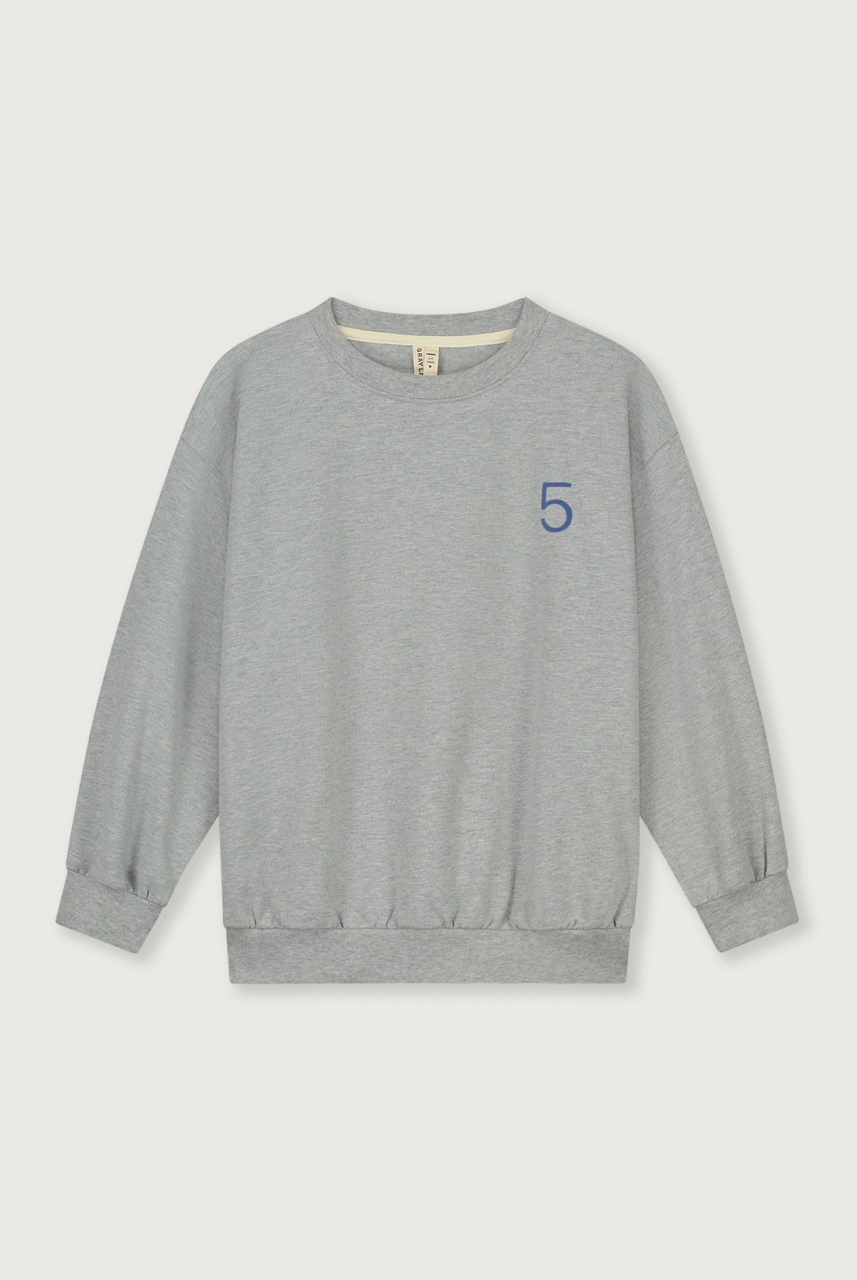 Birthday Sweater | Grey Melange - Blue Moon