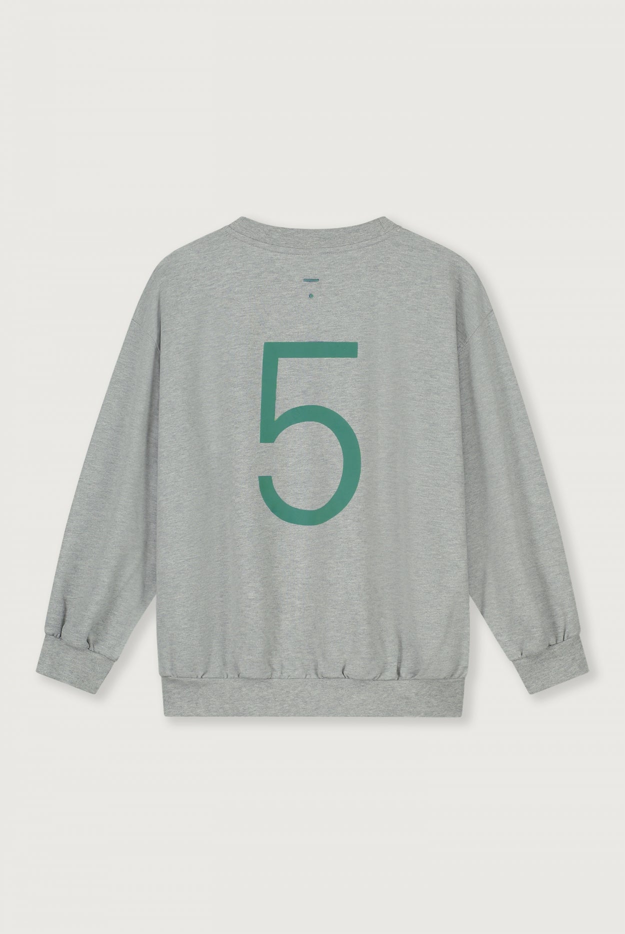 Birthday Sweater | Gray Melange - Bright Green