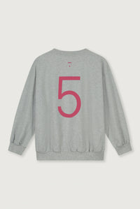 Birthday Sweater | Grey Melange - Cherry