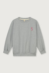 Birthday Sweater | Gray Melange - Cherry