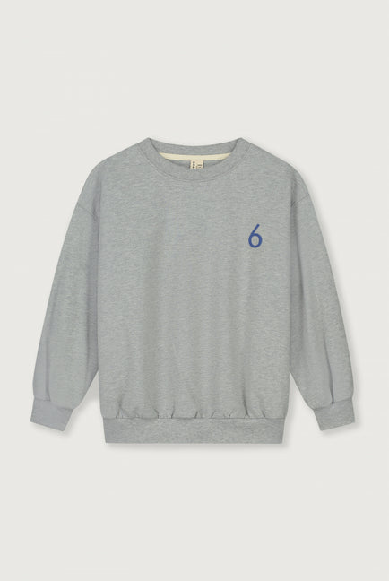 Birthday Sweater | Grey Melange - Blue Moon