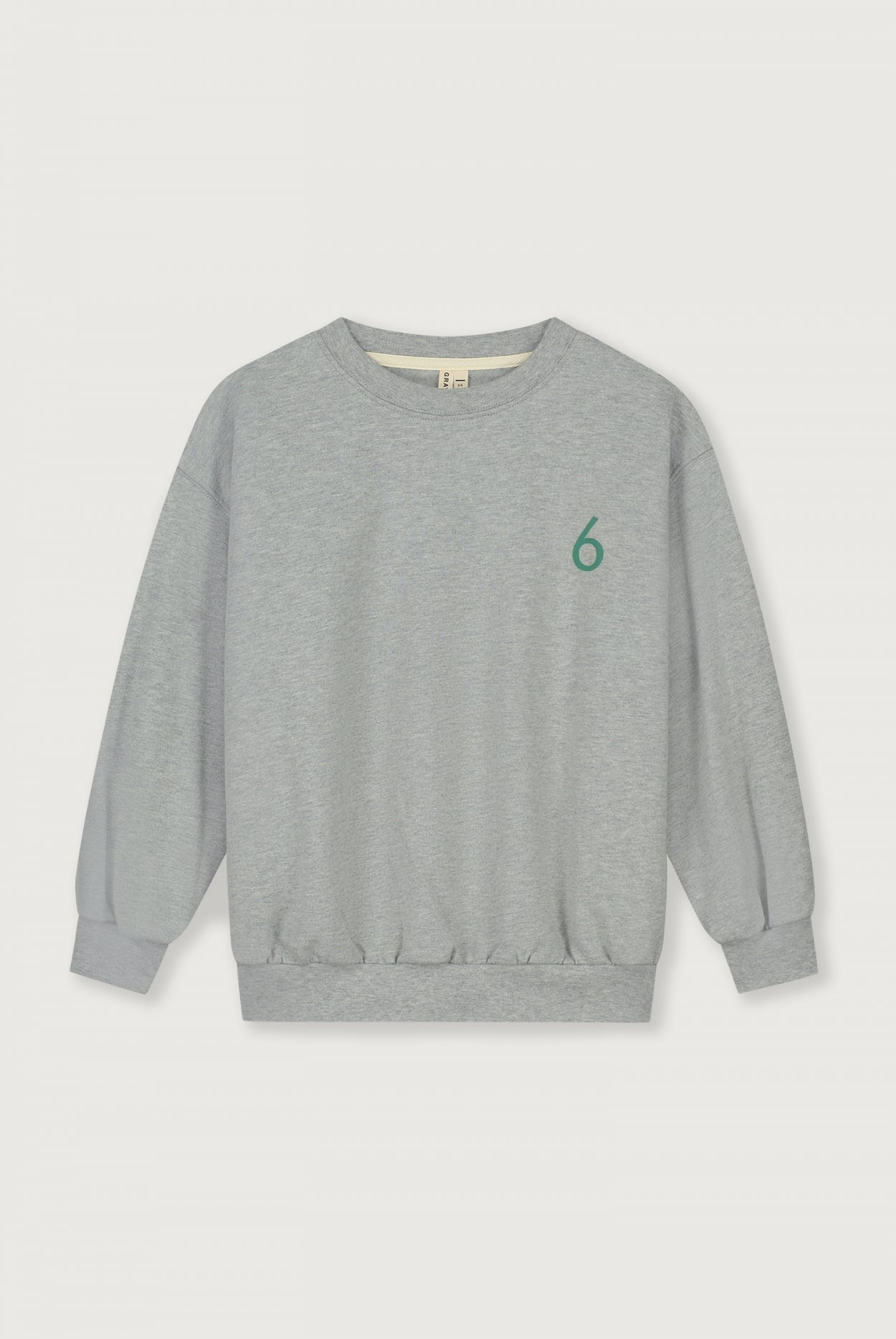 Birthday Sweater | Gray Melange - Bright Green