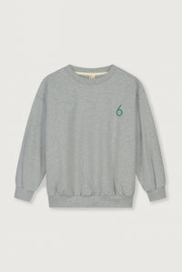 Birthday Sweater | Grey Melange - Bright Green