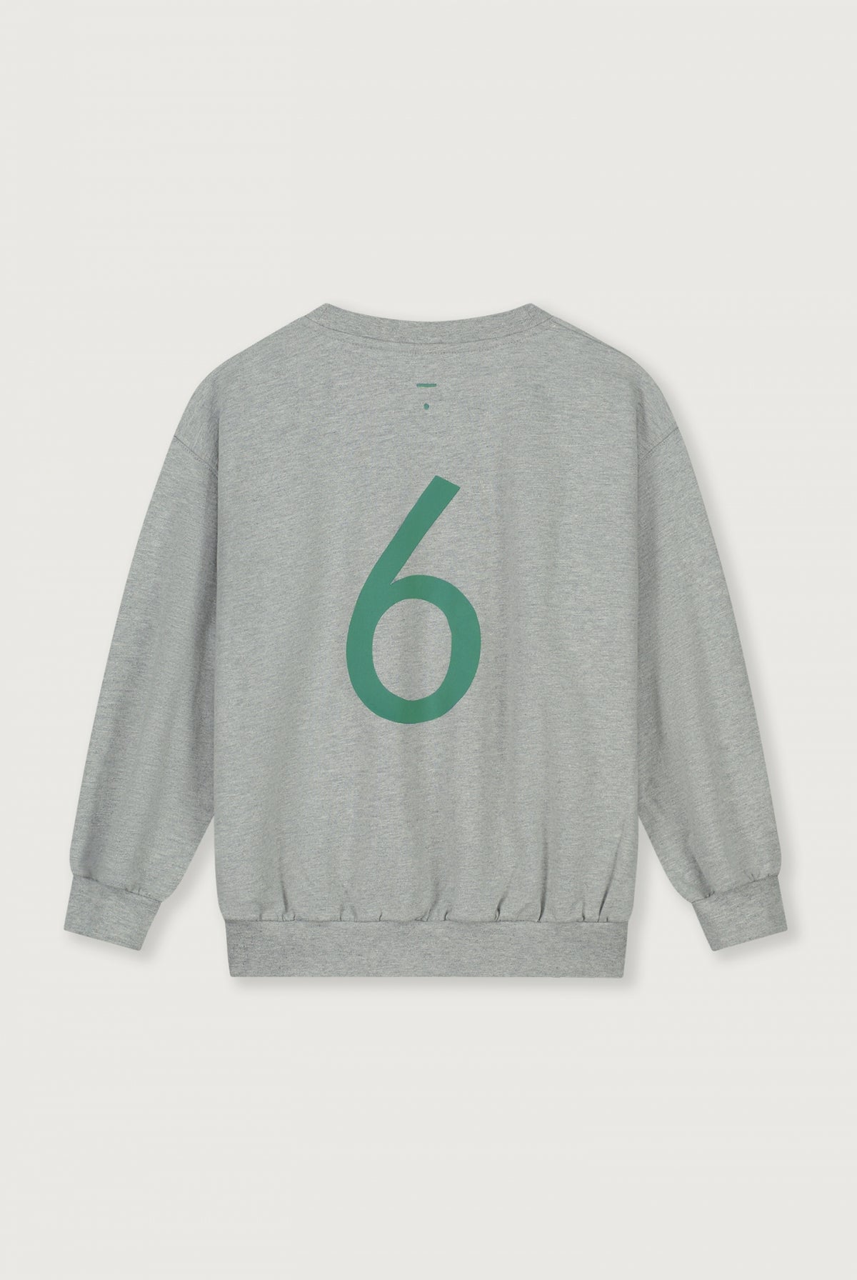 Birthday Sweater | Gray Melange - Bright Green