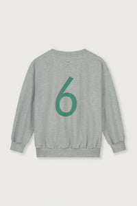 Birthday Sweater | Grey Melange - Bright Green