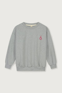 Birthday Sweater | Grey Melange - Cherry