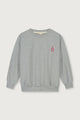Birthday Sweater | Grey Melange - Cherry