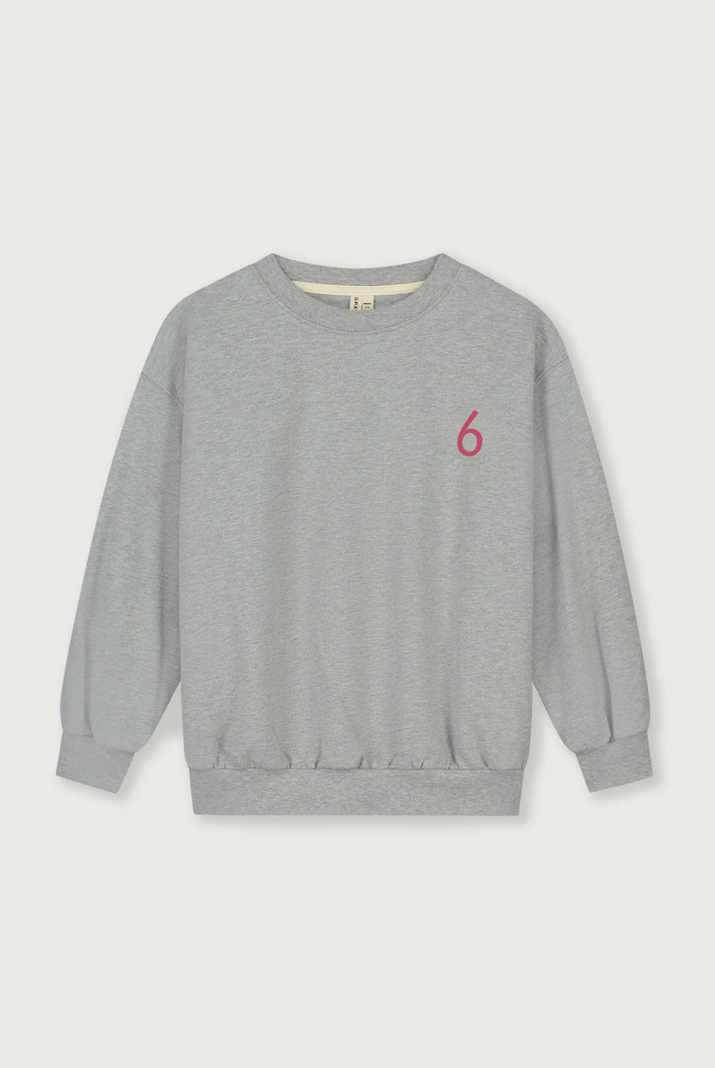 Birthday Sweater | Grey Melange - Cherry
