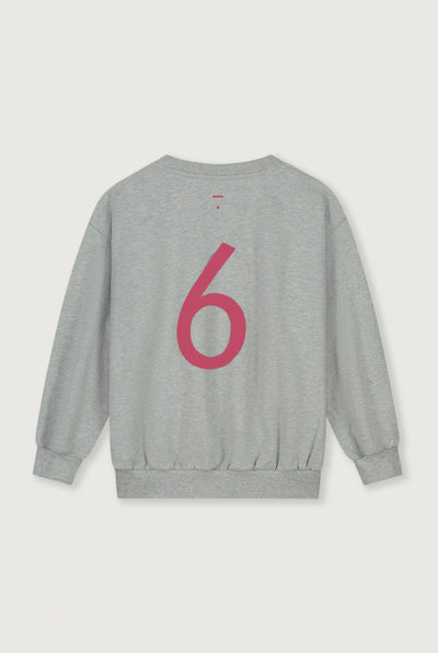 Birthday Sweater | Gray Melange - Cherry