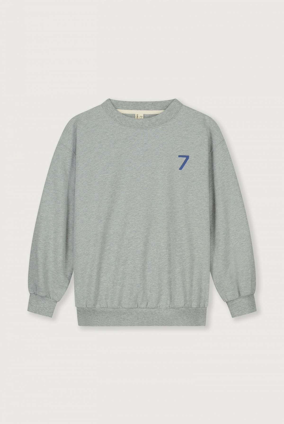 Birthday Sweater | Grey Melange - Blue Moon