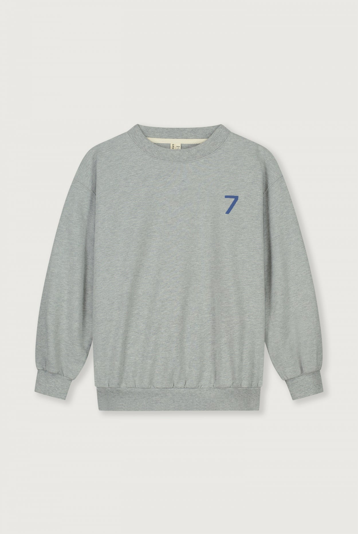 Birthday Sweater | Grey Melange - Blue Moon