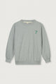 Birthday Sweater | Grey Melange - Bright Green