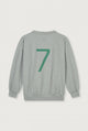 Birthday Sweater | Grey Melange - Bright Green