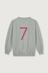 Birthday Sweater | Grey Melange - Cherry