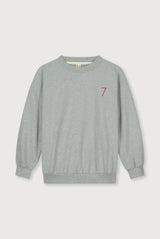 Birthday Sweater | Gray Melange - Cherry