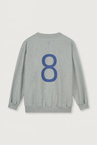 Birthday Sweater | Grey Melange - Blue Moon