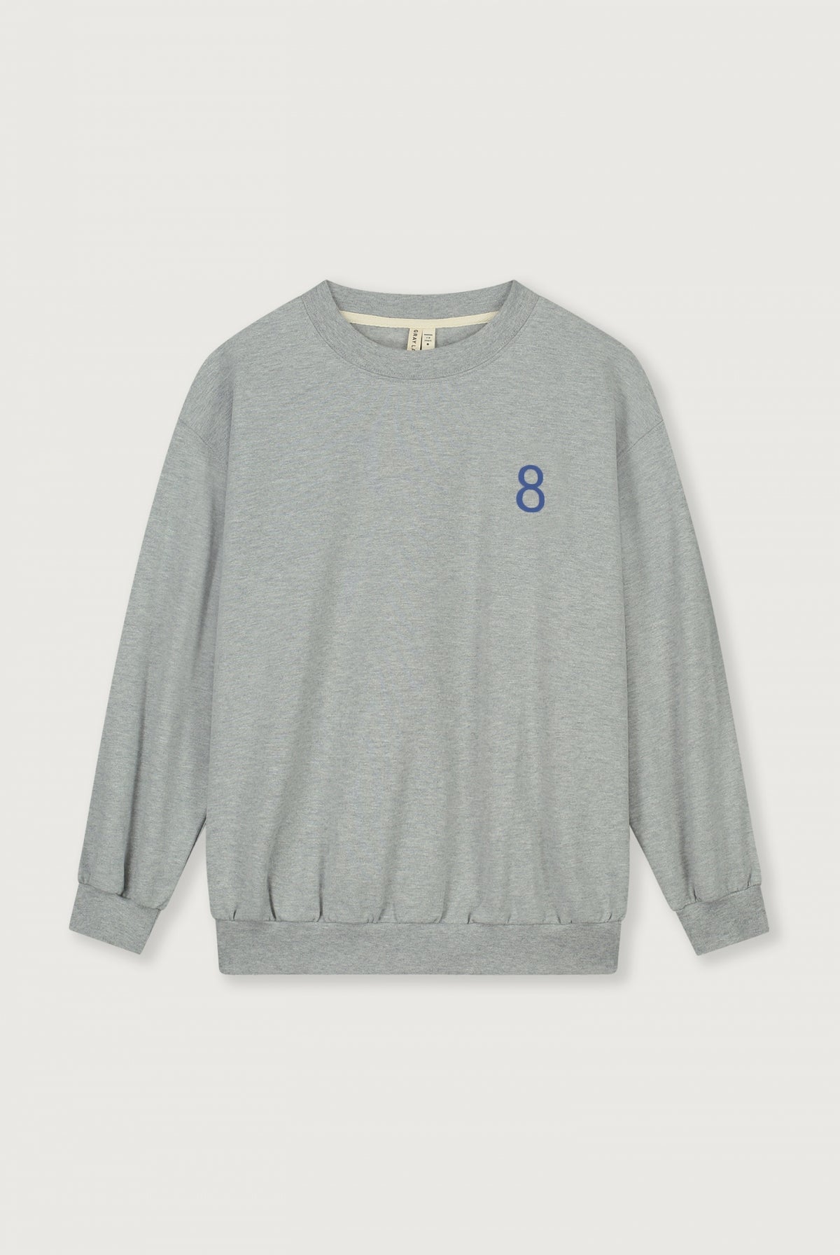 Birthday Sweater | Grey Melange - Blue Moon