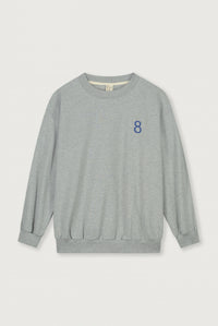 Birthday Sweater | Grey Melange - Blue Moon