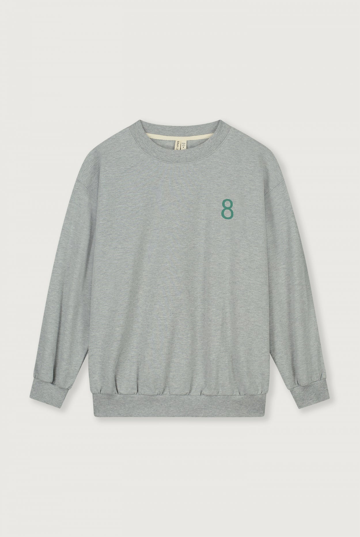 Birthday Sweater | Gray Melange - Bright Green