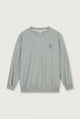 Birthday Sweater | Grey Melange - Bright Green
