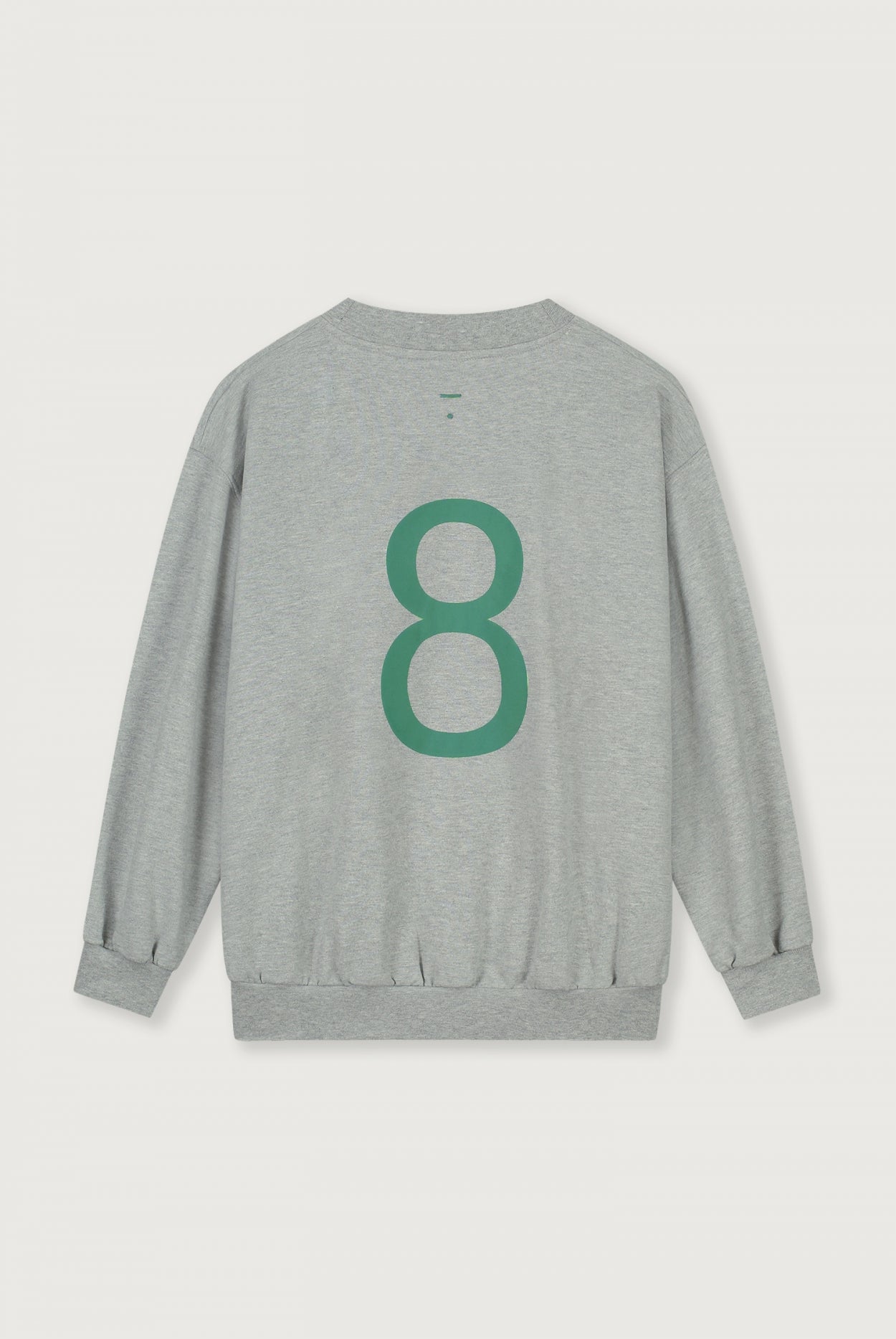 Birthday Sweater | Gray Melange - Bright Green