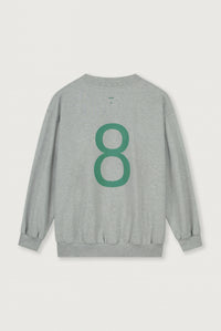 Birthday Sweater | Grey Melange - Bright Green