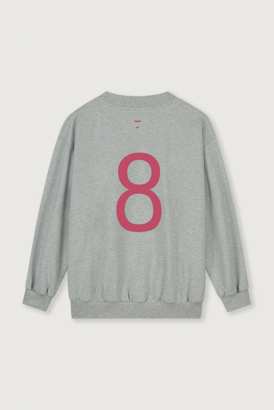 Birthday Sweater | Gray Melange - Cherry
