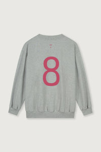 Birthday Sweater | Grey Melange - Cherry