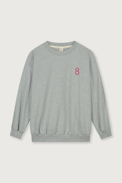 Birthday Sweater | Gray Melange - Cherry