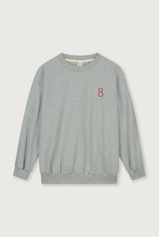 Birthday Sweater | Gray Melange - Cherry
