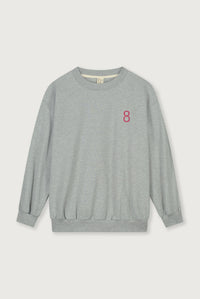 Birthday Sweater | Grey Melange - Cherry