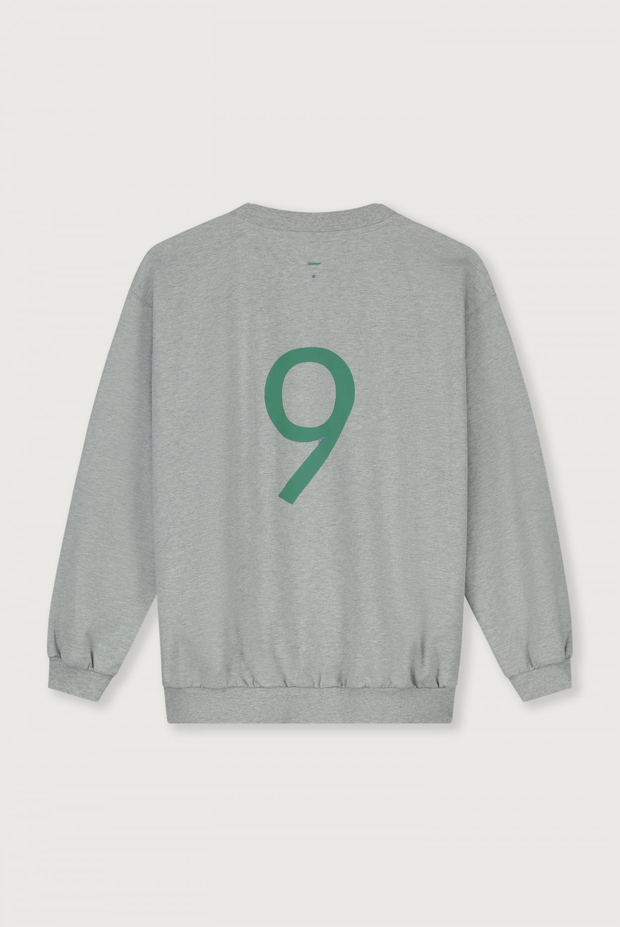 Birthday Sweater | Gray Melange - Bright Green