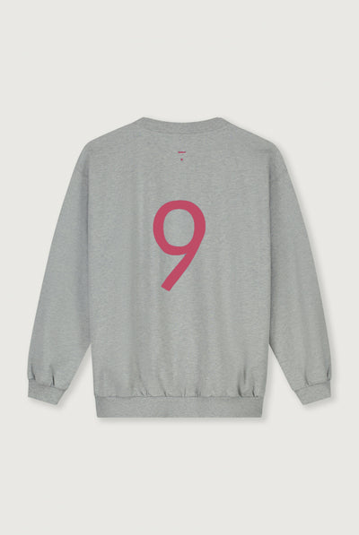 Birthday Sweater | Gray Melange - Cherry