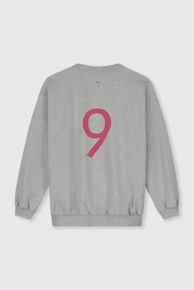 Birthday Sweater | Gray Melange - Cherry