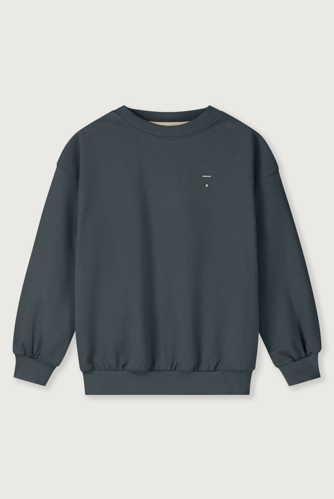 Dropped Shoulder Sweater | Blue Gray