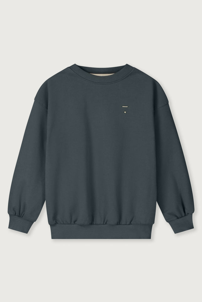 Dropped Shoulder Sweater | Blue Gray
