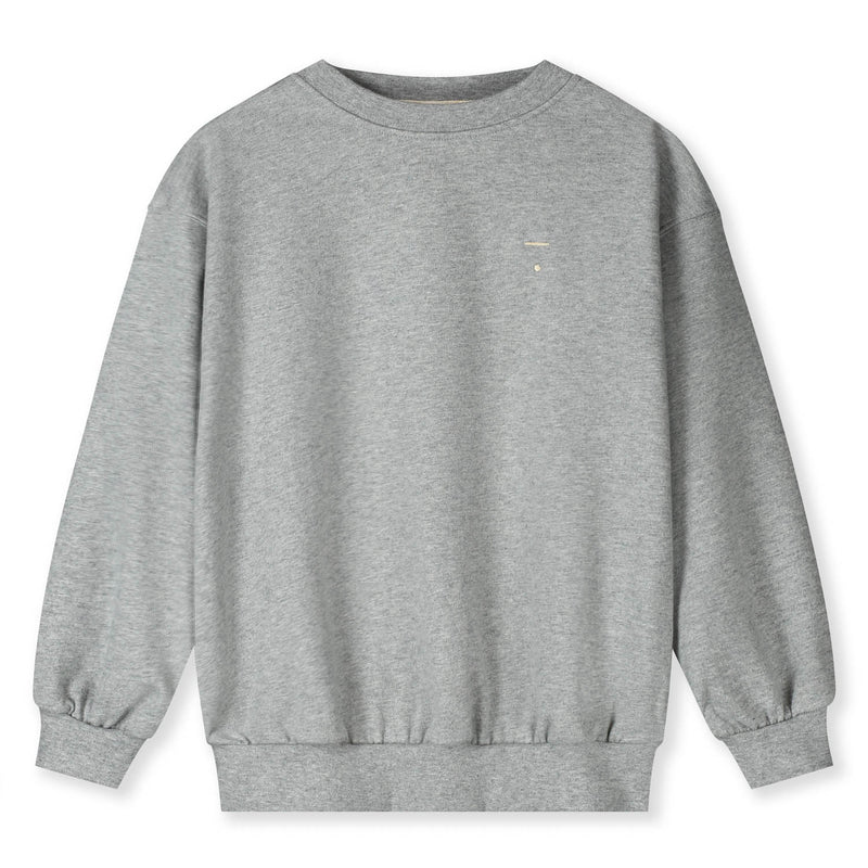 Dropped Shoulder Sweater | Grey Melange