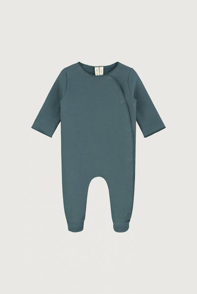 Newborn Suit with Snaps | Blue Gray
