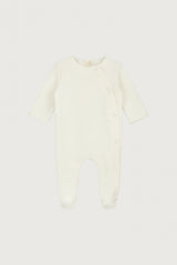 Newborn Suit with Snaps | Cream