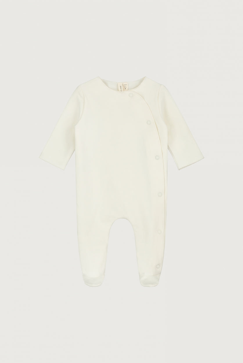 Newborn Suit with Snaps | Cream