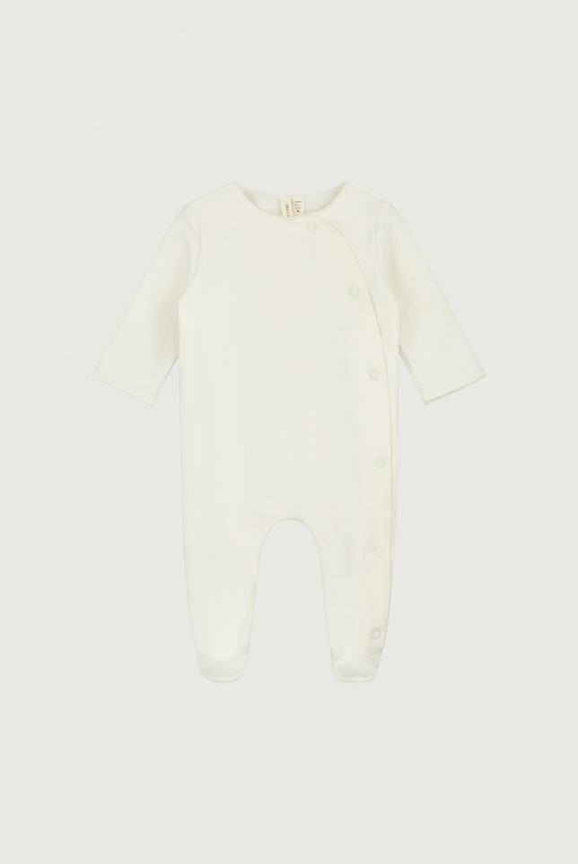 Newborn Suit with Snaps | Cream
